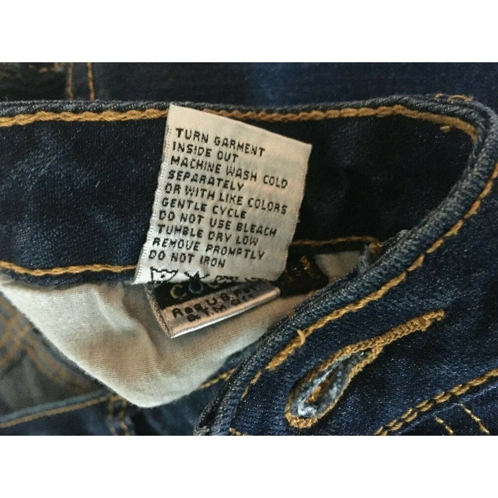 Coogi Capris Jeans Junior Size 11 12 American Flag Pockets - Picture 7 of 12